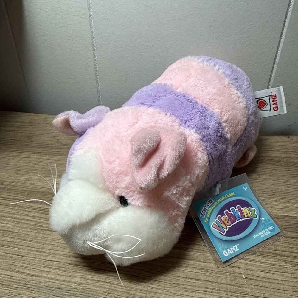 Webkinz Lilac Guinea Pig 9" pink purple plush sealed unused code MWMT HM681 I1